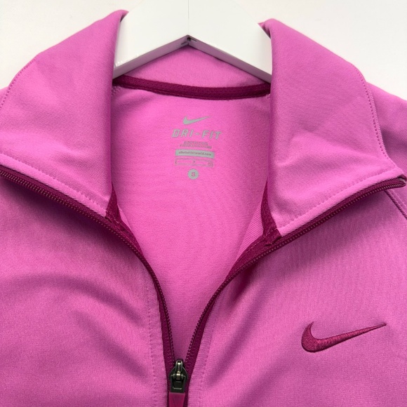 Pink Nike Dry Fit Warm-up Zipper Jacket. Size Small. - Picture 4 of 10